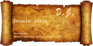 Dovala Júlia névjegykártya